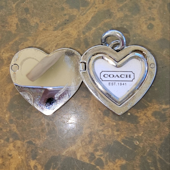 Coach Accessories - Silver Rhinestone Coach Locket Charm